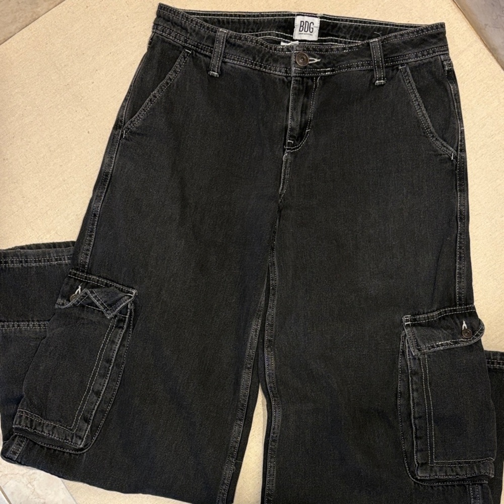BDG Denim Black Cargo Jeans